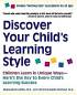 Discover your child's Learning Style