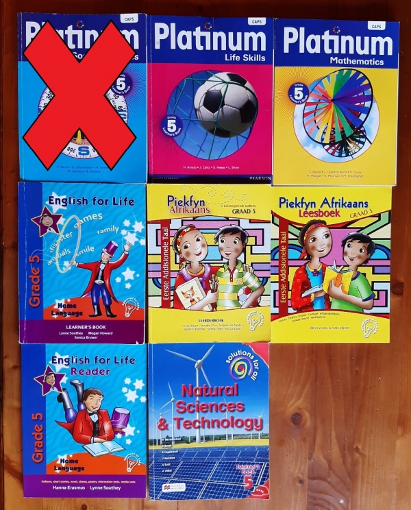 Grade 5 textbooks for sale